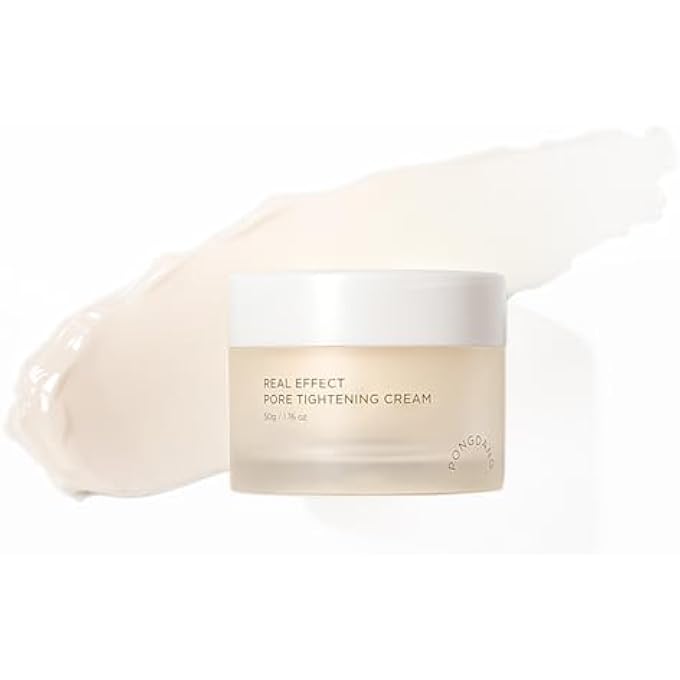 PONGDANG REAL EFFECT PORE TIGHTENING CREAM 1.76 OZ | INSTANT PORE MINIMIZING FACIAL MOISTURIZER FOR ENLARGED & SAGGY & PIGMENTED PORES | NIACINAMIDE, HYALURONIC ACID, WHITE TRUFFLE | MADE IN KOREA - Image 1